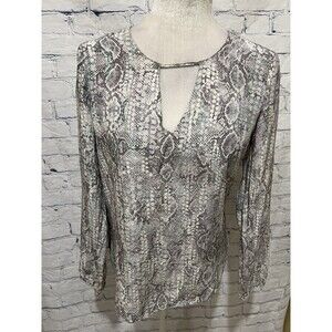 Rory Beca Womens Top Silk Up Long Sleeves Blouse Shirts Size Small